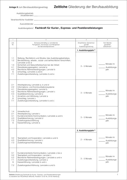 Fachkraft für Kurier-, Express- und Postdienstleistungen