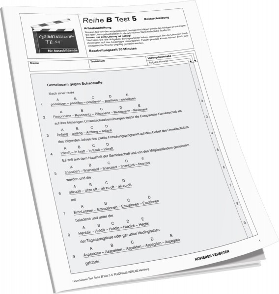 Testheft B 5