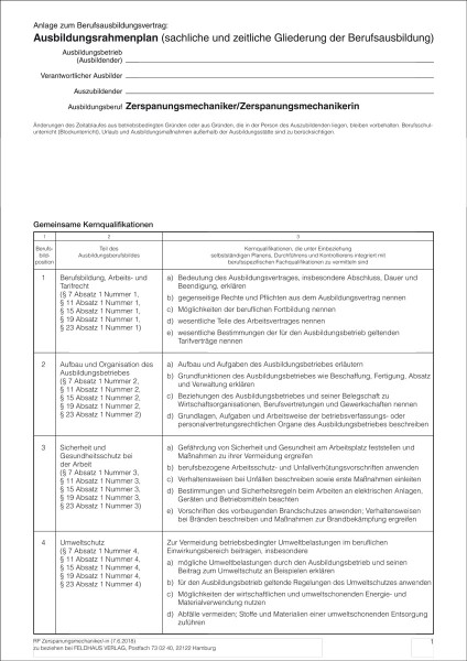 Zerspanungsmechaniker/-in