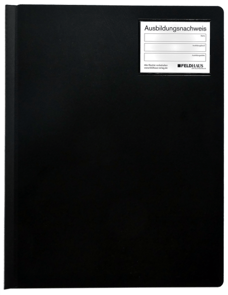 Plastikhefter (SCHWARZ) für Ausbildungsnachweise