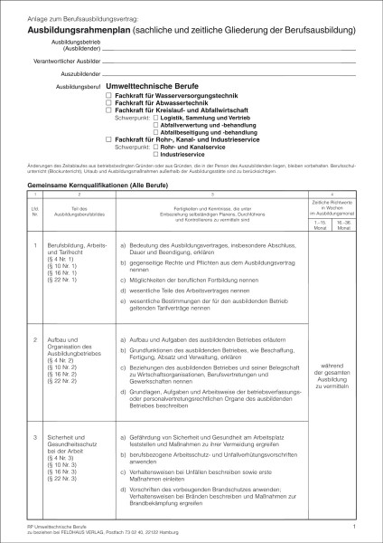 Umwelttechnische Berufe