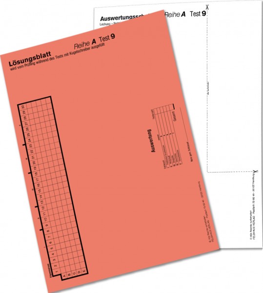 Auswertungsschablone A 9