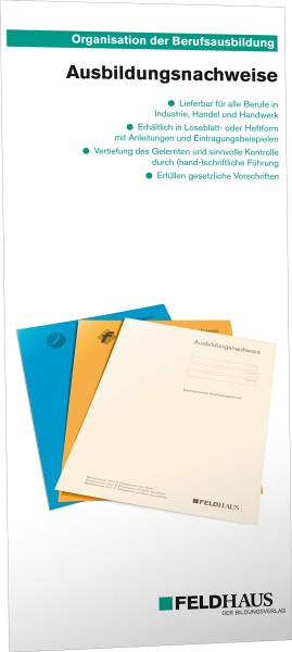 Ausbildungsnachweise, Prospekt zum Thema
