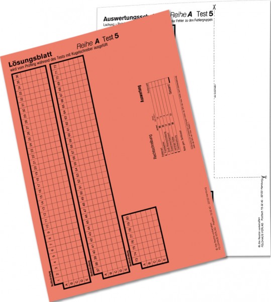 Auswertungsschablone A 5
