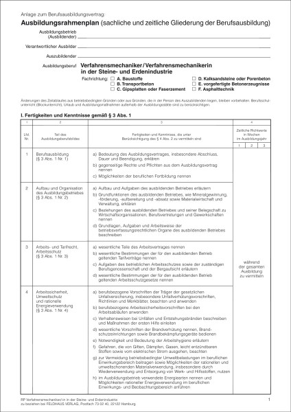 Verfahrensmechaniker/-in in der Steine- und Erdenindustrie