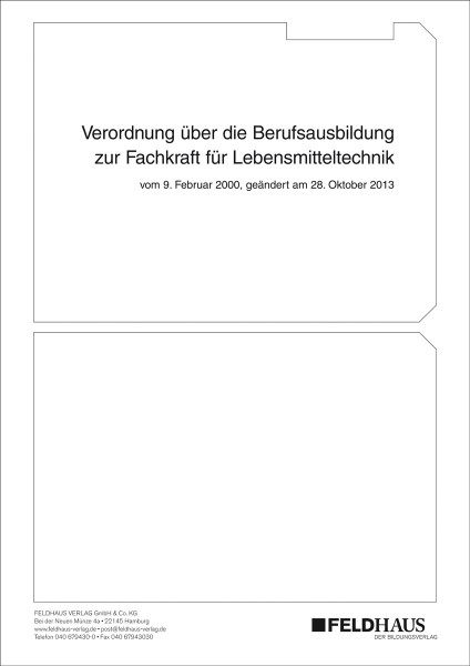 Fachkraft für Lebensmitteltechnik