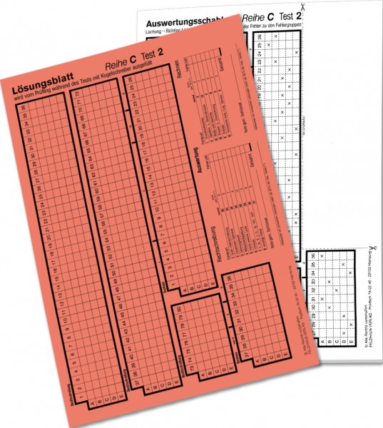Auswertungsschablone C 2