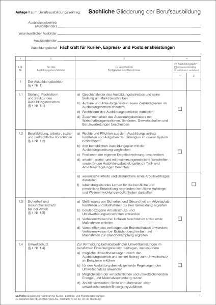 Fachkraft für Kurier-, Express- und Postdienstleistungen