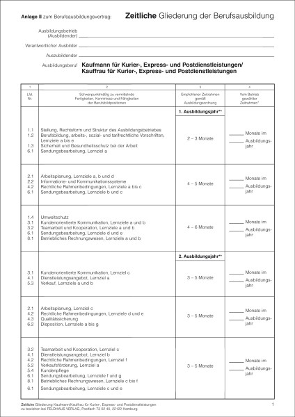 Kaufmann/Kauffrau für Kurier-, Express- und Postdienstleistungen