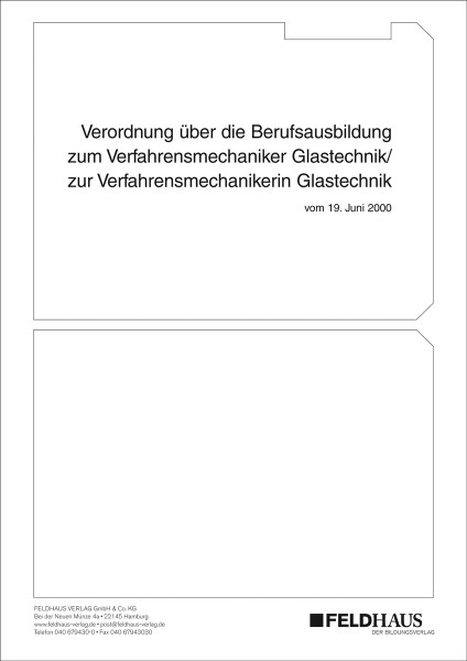 Verfahrensmechaniker/-in Glastechnik