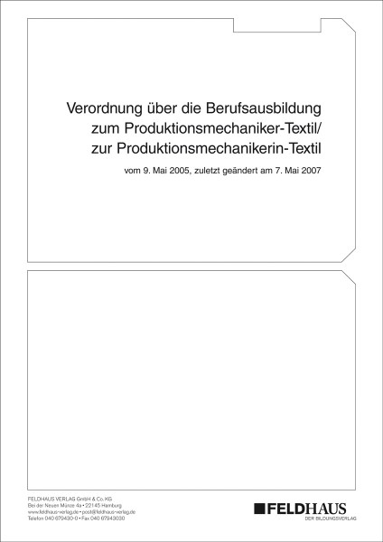 Produktionsmechaniker/-in Textil