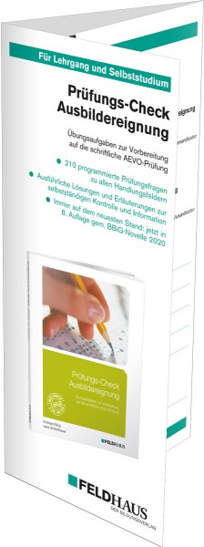Prüfungs-Check Ausbildereignung, Flyer zum Buch