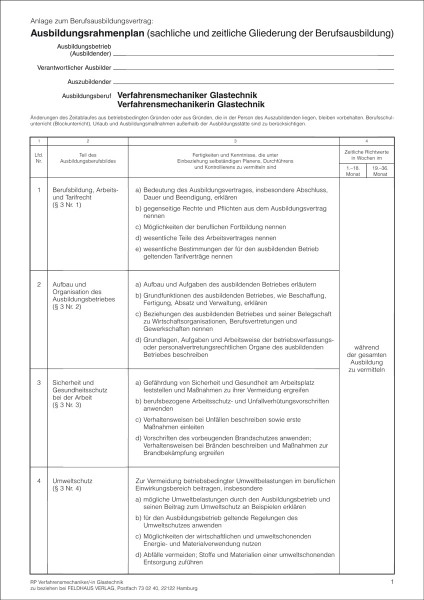 Verfahrensmechaniker/-in in Glastechnik