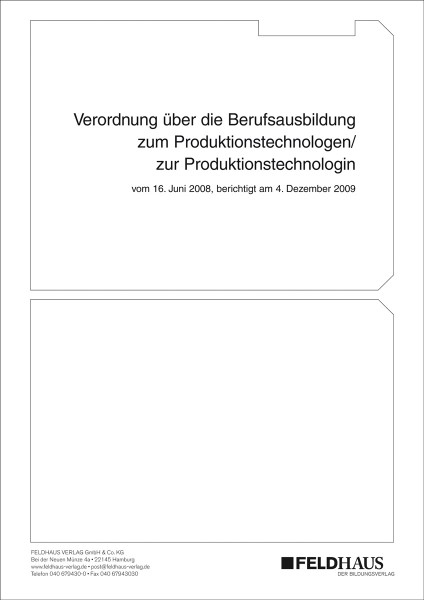 Produktionstechnologe/-in