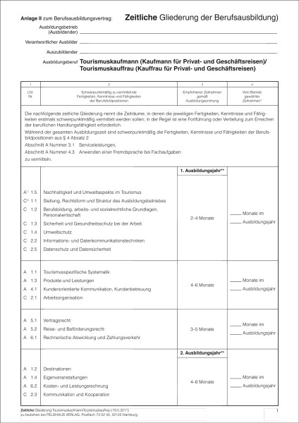 Tourismuskaufmann/-kauffrau