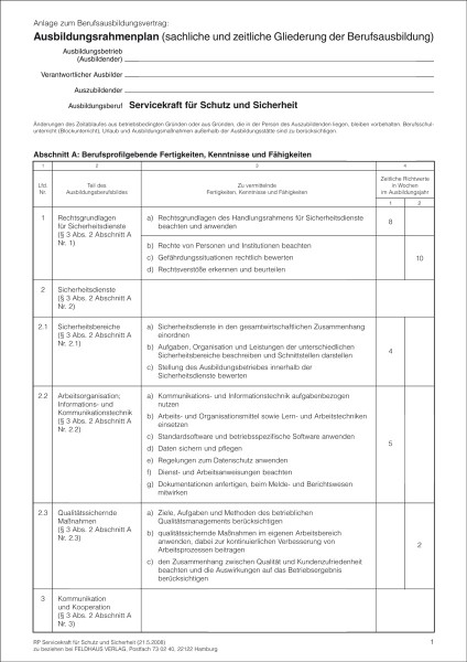 Servicekraft für Schutz und Sicherheit