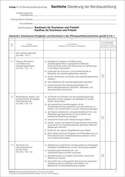 Kaufmann/Kauffrau f. Tourismus und Freizeit