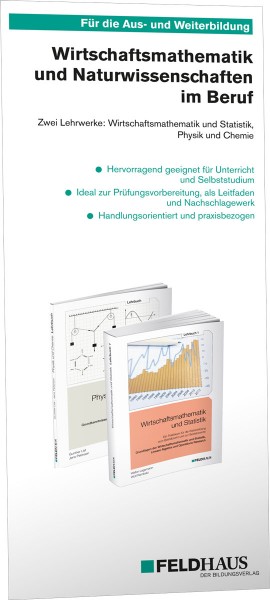 Wirtschaftsmathematik und Naturwissenschaften, Prospekt zu den Büchern
