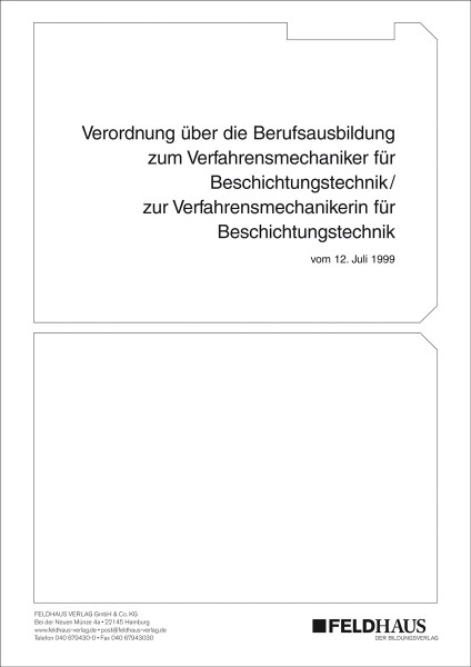 Verfahrensmechaniker/-in f.Beschichtungstechnik