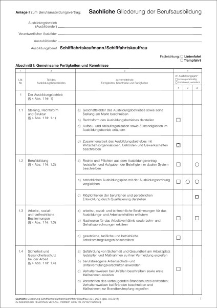 Schifffahrtskaufmann/-kauffrau