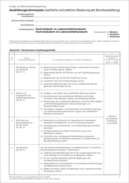 Fachverkäufer/-in im Lebensmittelhandwerk