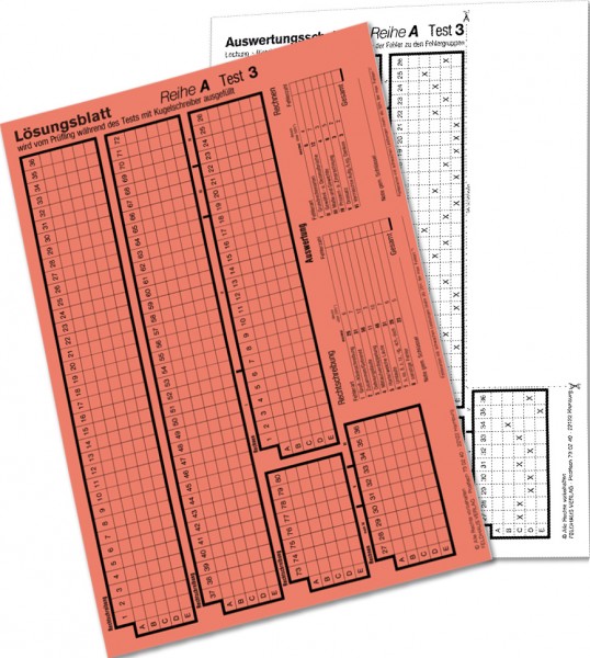 Auswertungsschablone A 3