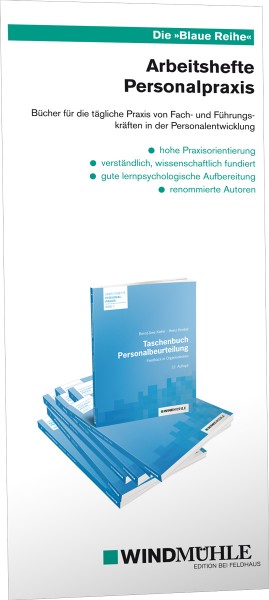 Blaue Reihe, Prospekt zu den Personalpraxis Büchern