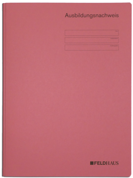 Kartonhefter (ROT) für Ausbildungsnachweise