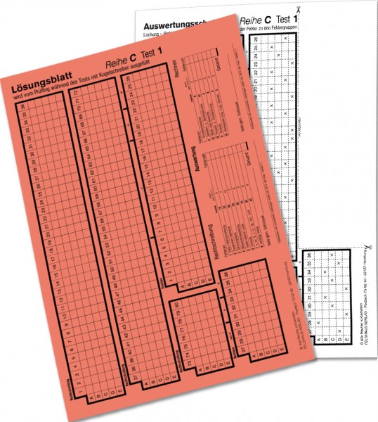 Auswertungsschablone C 1