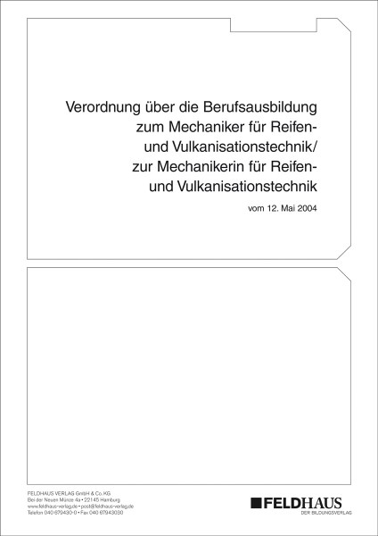 Mechaniker/-in f. Reifen- u.Vulkanisationstechnik