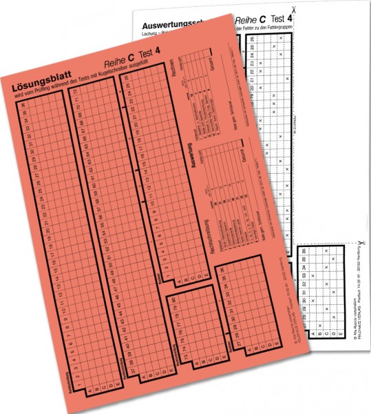 Auswertungsschablone C 4