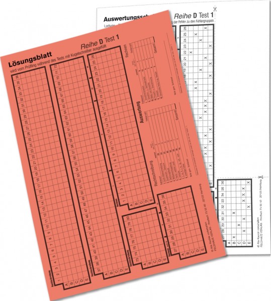Auswertungsschablone D 1