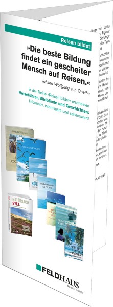 Reisen bildet, Flyer zu den Büchern