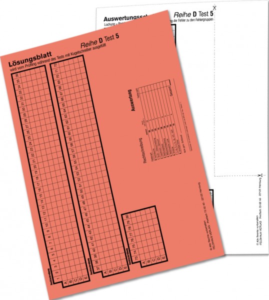 Auswertungsschablone D 5