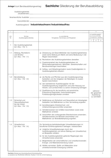Industriekaufmann/-kauffrau