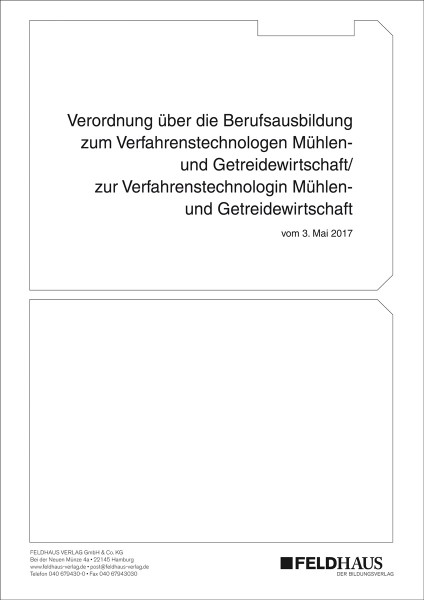 Verfahrenstechnologe/-in Mühlen- und Getreidewirtschaft