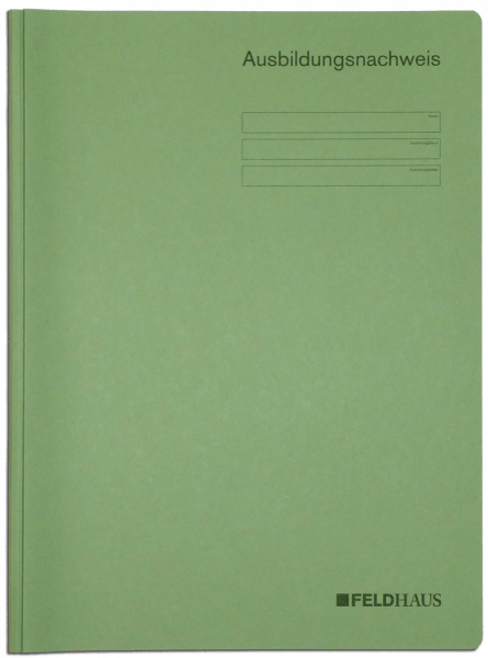 Kartonhefter (GRÜN) für Ausbildungsnachweise