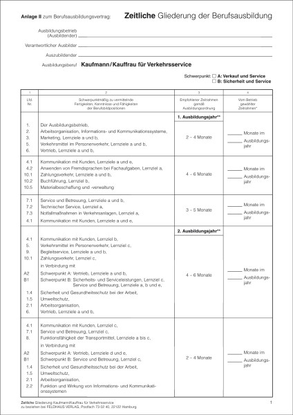 Kaufmann/Kauffrau für Verkehrsservice