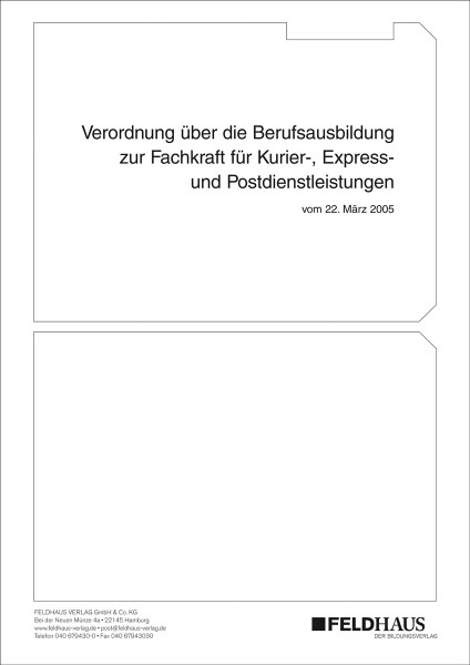 Fachkraft für Kurier-, Express- u.Postdienstleistungen