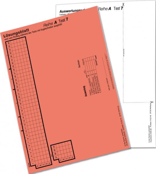 Auswertungsschablone A 7