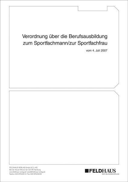 Sportfachmann/-fachfrau