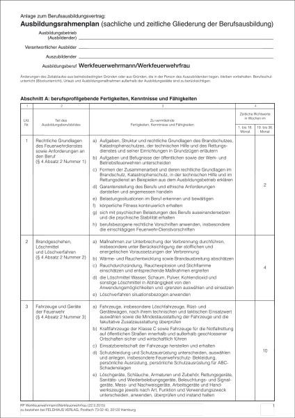 Werkfeuerwehrmann/-frau