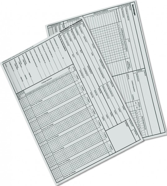 Personalkarte für Auszubildende (Karteikarte) (Formular 3021)
