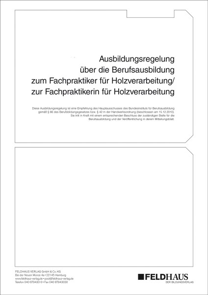 Fachpraktiker/-in für Holzverarbeitung (Beruf für Menschen mit Behinderungen)