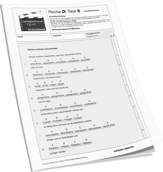 Testheft D 5