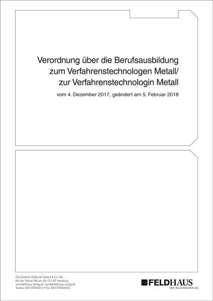 Verfahrenstechnologe/-in Metall