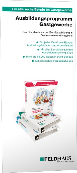 Prospekt zum kompletten Ausbildungsprogramm Gastgewerbe