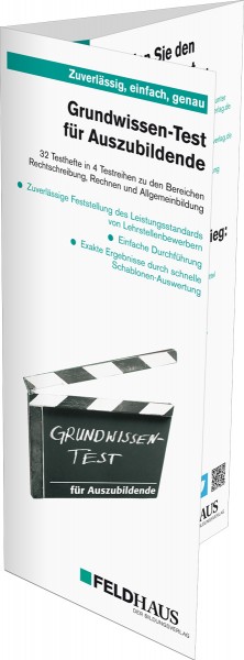 Grundwissen-Test für Auszubildende, Flyer zu den Testheften