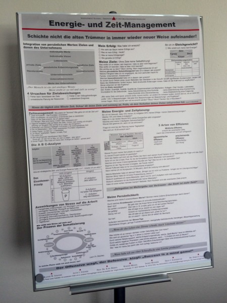 Plakat »Energie- und Zeitmanagement«
