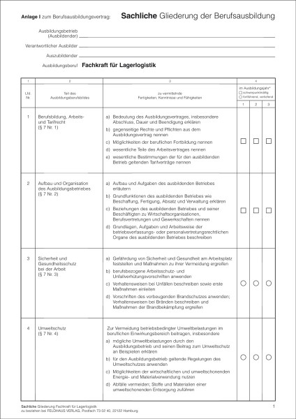 Fachkraft für Lagerlogistik Fachkraft für Lagerlogistik